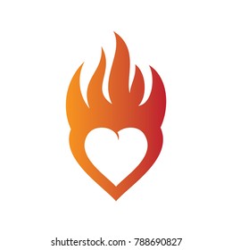 Hearth Fire logo designs concept, Fire Love logo designs template, Fire and love logo symbol