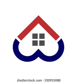 hearth and home logo vector.