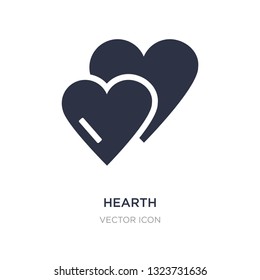 hearth icon on white background. Simple element illustration from UI concept. hearth sign icon symbol design.