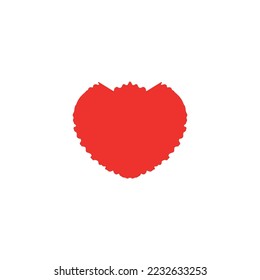 Hearth icon. Simple style gift shop big sale poster background symbol. Hearth brand logo design element. Hearth t-shirt printing. Vector for sticker.