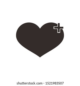 Hearth icon vector. Love icon isolated for app and web design