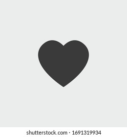 hearth icon. hearth vector on gray background