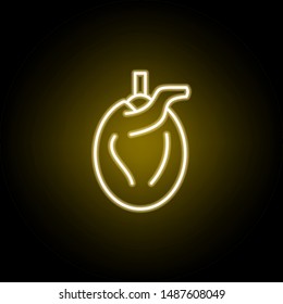 hearth line neon icon. Elements of smoking activities illustration icon. Signs and symbols can be used for web, logo, mobile app, UI, UX