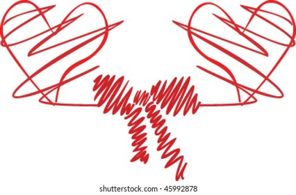 hearth linked with bow tie
