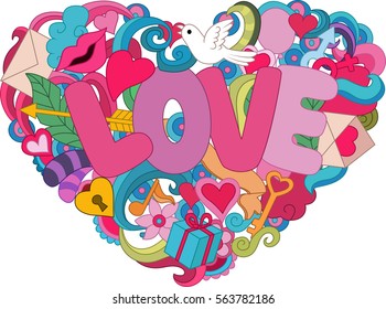 Hearth love doodle