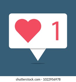 hearth pink vector icon illustration flat design
