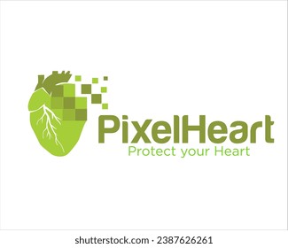 hearth pixel medical logo designs for health protection logo