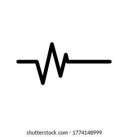 hearth pulse icon symbol vector on white background