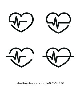 Hearth Pulse Icon Vector Design