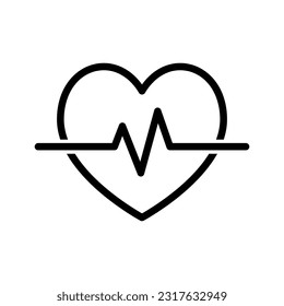 Hearth pulse icon vector on trendy design