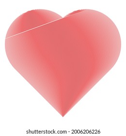 Hearth shape with scribble, doodle style
