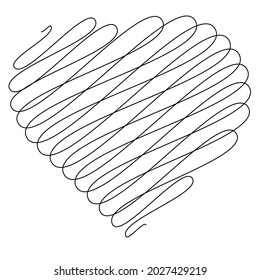 Forma de tierra con garabato, estilo garabato