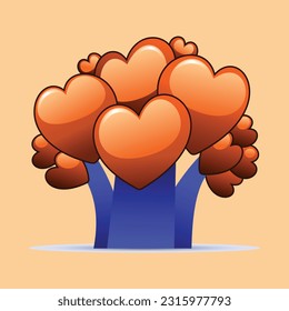 hearth tree of nature design vector 2D jamilega