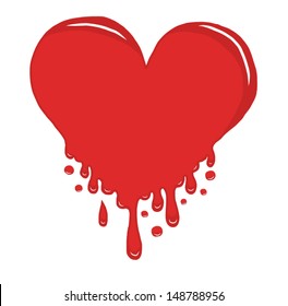 hearths with splash effect.vector EPS10