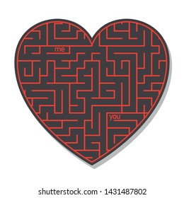 Heart-Labyrinth Original Symbol, Love Search