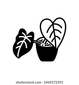Heartleaf Philodendron Icono Aislado, Ilustración vectorial