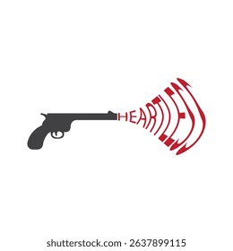 heartless design vector illustration for tshirt design