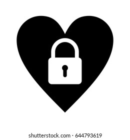 heart,lock icons