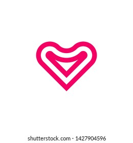 Heart/love logo icon design vector.- Vector Eps10