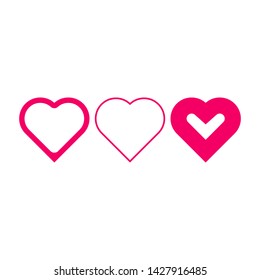 Heart/love logo icon design vector.- Vector Eps10