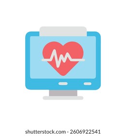 heart-rate-monitor icon vector illustration style