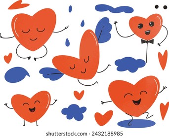 Hearts Abstract Element Shapes Graphic 