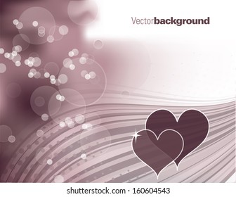 Hearts. Abstract Vector Background. Modern Design.