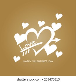 Hearts and arrow