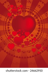 Hearts background