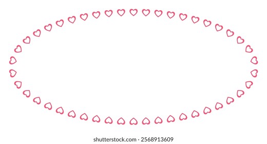 hearts background card banner frame card for valentine and wedding, pink heart love Paper cut decorations for Valentine's day border or frame design