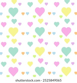 Diseño de Vector colorido de fondo de corazones 