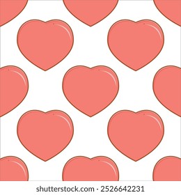 Hearts background design with graphic elements pink with red many hearts Valentine's Day celebration of love and friendship day