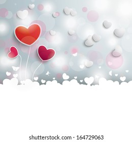 Hearts background. Eps 10 vector file.