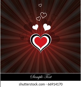 Hearts Background. eps10.