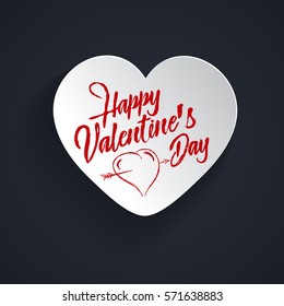 Hearts background Flat Dynamic Design (for Flyers, Covers, Posters, Banner) Vector illustration.