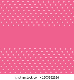 Hearts background - love pattern vector- st. valentine hearts wallpaper - Blank space for text