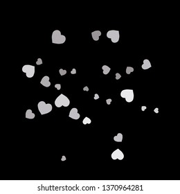 Hearts Background. Love style. Confetti texture. Romantic print.
