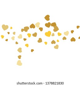 Hearts Background. Love style. Confetti texture. Romantic print.

