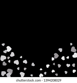Hearts Background. Love style. Confetti texture. Romantic print.
