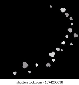 Hearts Background. Love style. Confetti texture. Romantic print.

