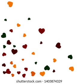 Hearts Background. Love style. Confetti texture. Romantic print.
