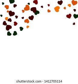 Hearts Background. Love style. Confetti texture. Romantic print.
