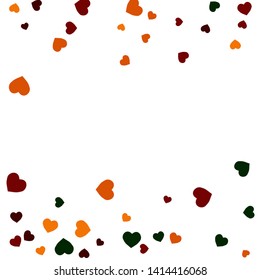 Hearts Background. Love style. Confetti texture. Romantic print.
