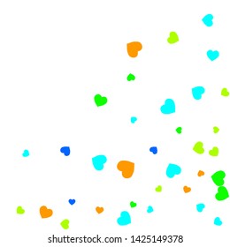 Hearts Background. Love style. Confetti texture. Romantic print.

