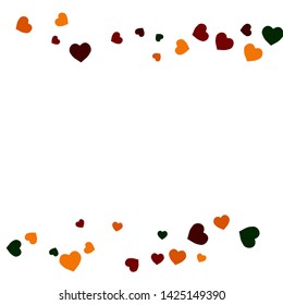 Hearts Background. Love style. Confetti texture. Romantic print.
