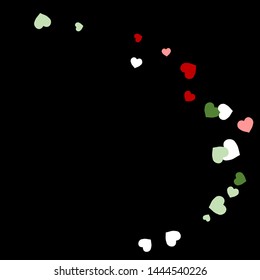 Hearts Background. Love style. Confetti texture. Romantic print.
