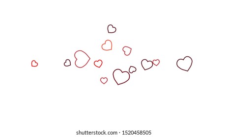 Hearts Background. Love style. Confetti texture. Romantic print.

