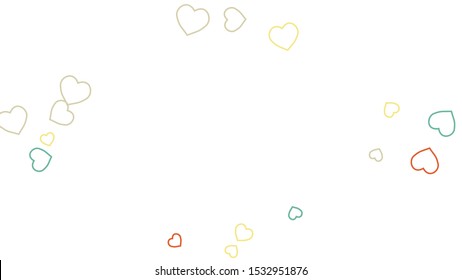 Hearts Background. Love style. Confetti texture. Romantic print.
