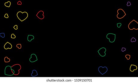 Hearts Background. Love style. Confetti texture. Romantic print.
