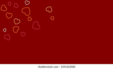 Hearts Background. Love style. Confetti texture. Romantic print.